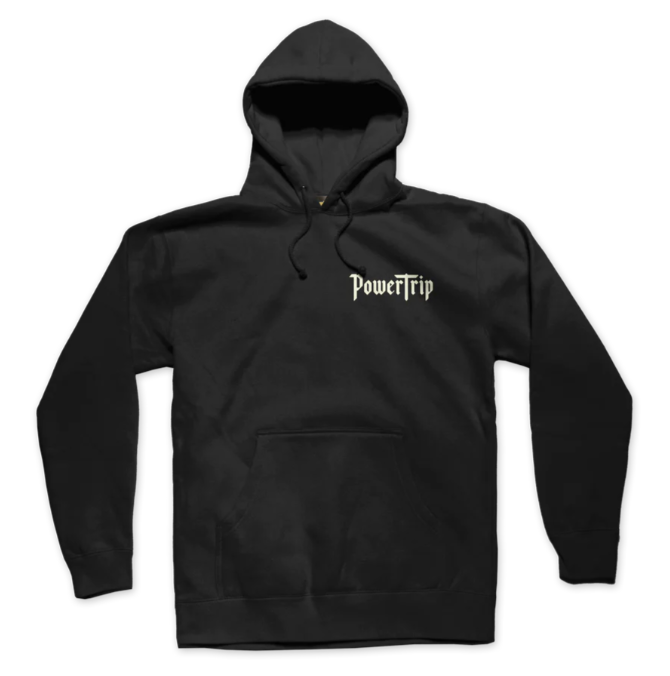 AIRBRUSH BLACK PULLOVER HOODIE