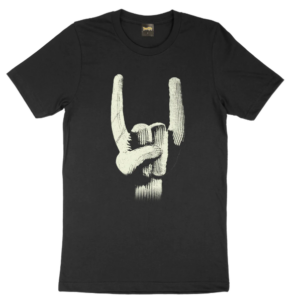 CACTUS HORNS BLACK LINEUP SS TEE