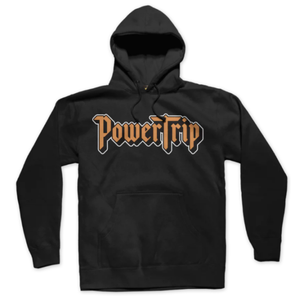 LOGO LINEUP BLACK PULLOVER HOODIE